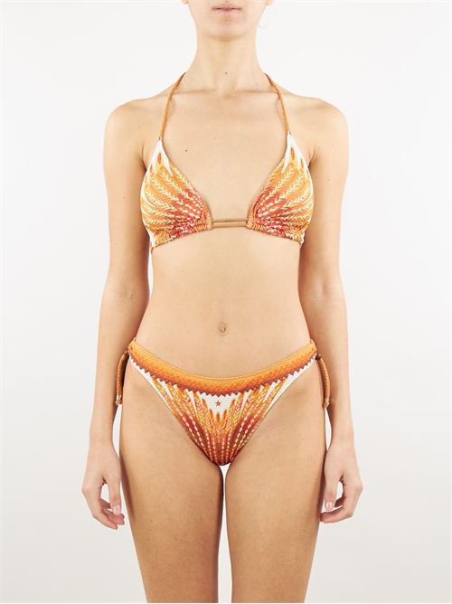 Padded triangle bikini with wings print and studs Pin Up PIN UP | Swimming suit | PE030F8